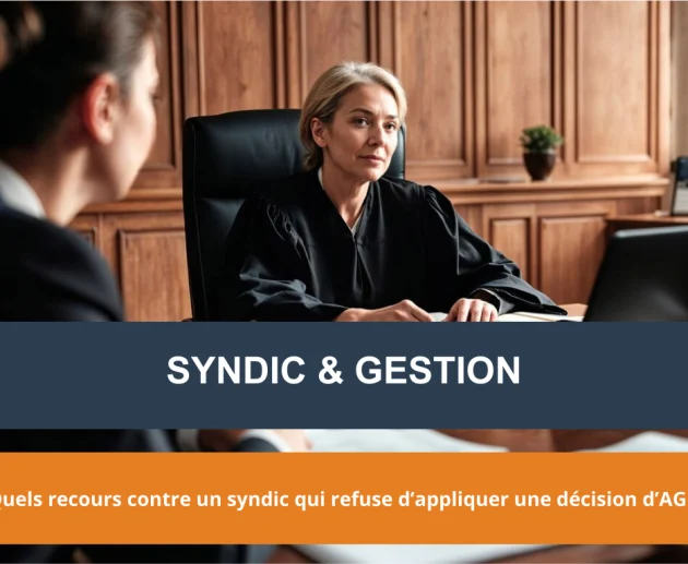 Quels recours contre un syndic qui refuse d’appliquer une décision d’AG ?